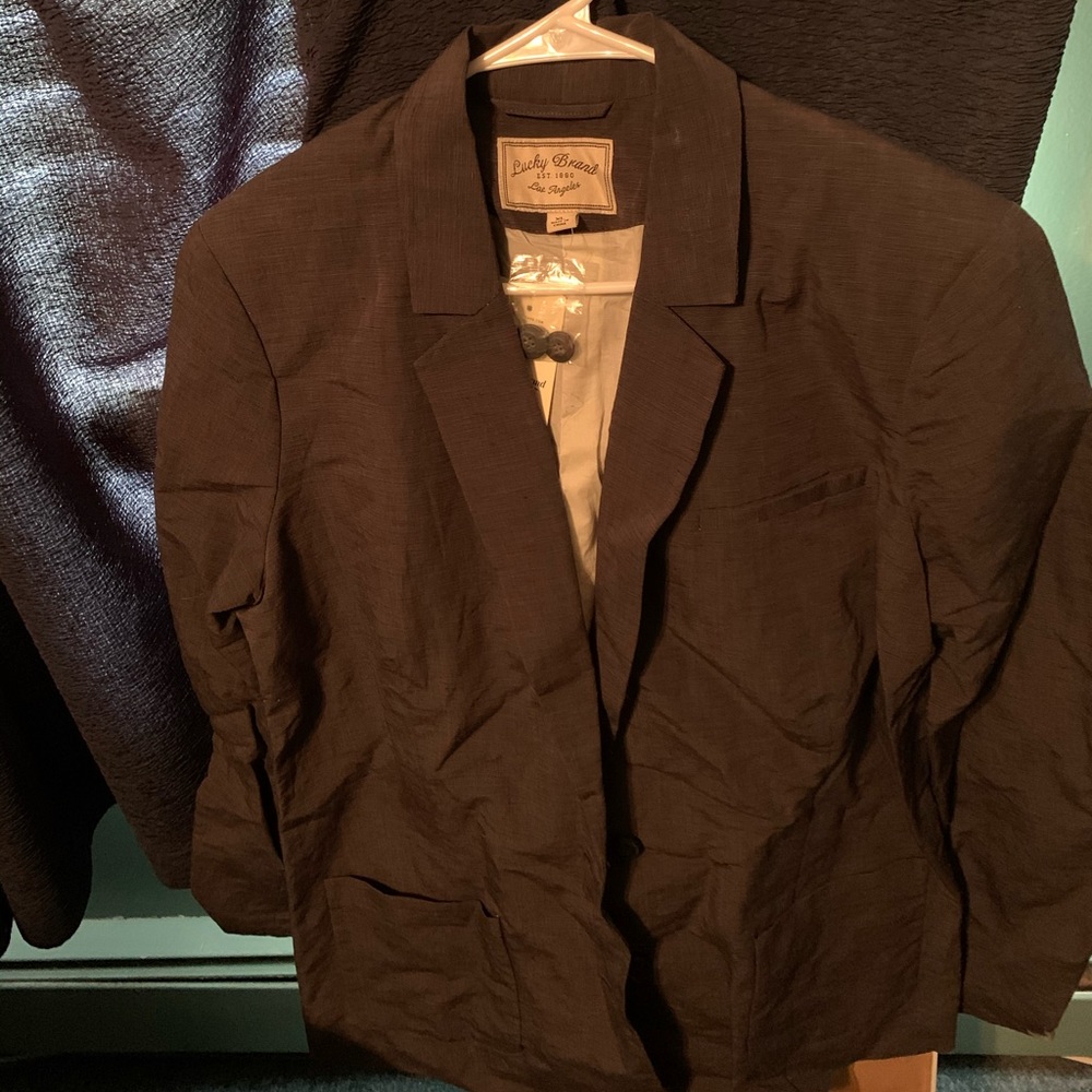 Brand new grey Lucky brand blazer for women XL